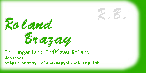 roland brazay business card